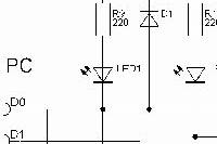 Schaltplan von einem Transistorinterface